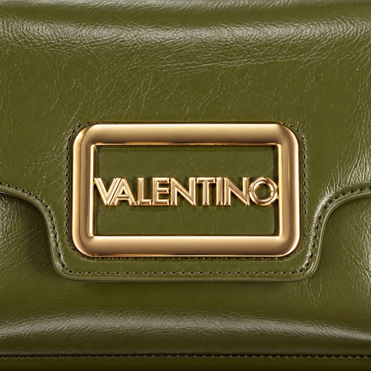 Women's shoulder bag Mario Valentino Moni VBS8FV09 logo and texture detail view
