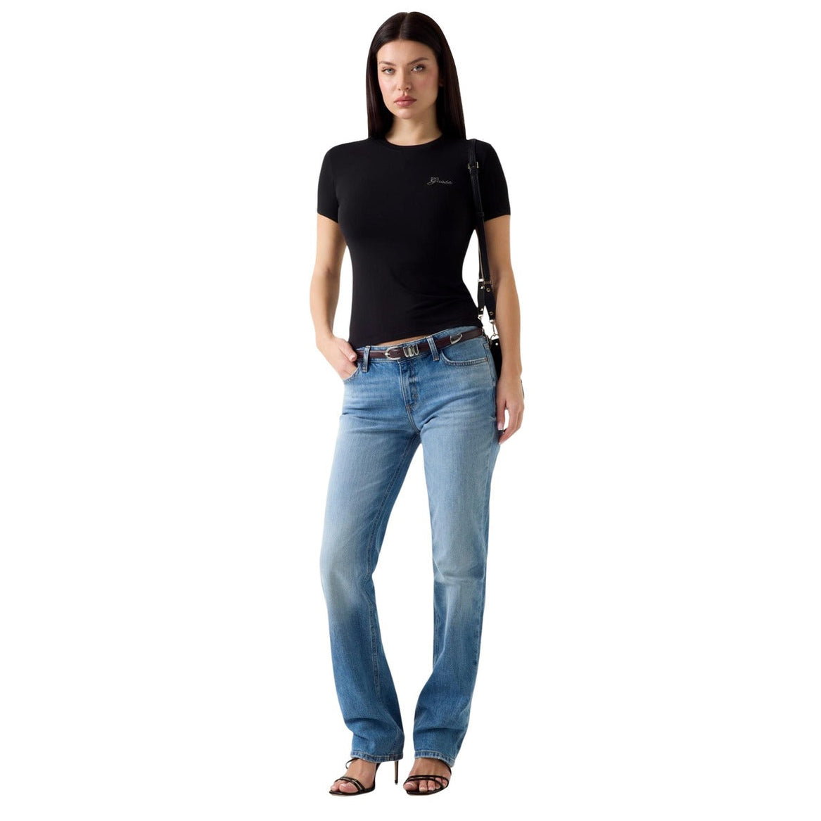 Дамска тениска Guess Women T-shirt W6YI12K3751 JBLK Front View