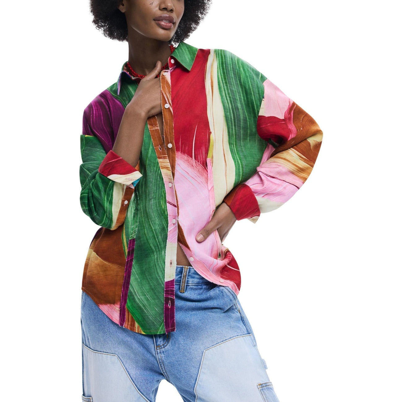Дамска риза Desigual women’s shirt 26SWCWX4 9019 front view 