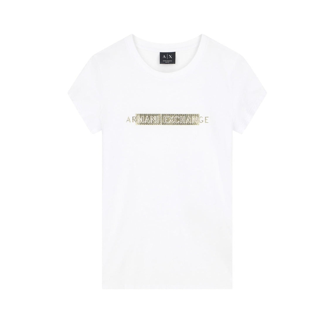 Дамска бяла тениска Armani Exchange Women T-shirt XW002811 AF16294 U0002 Front View