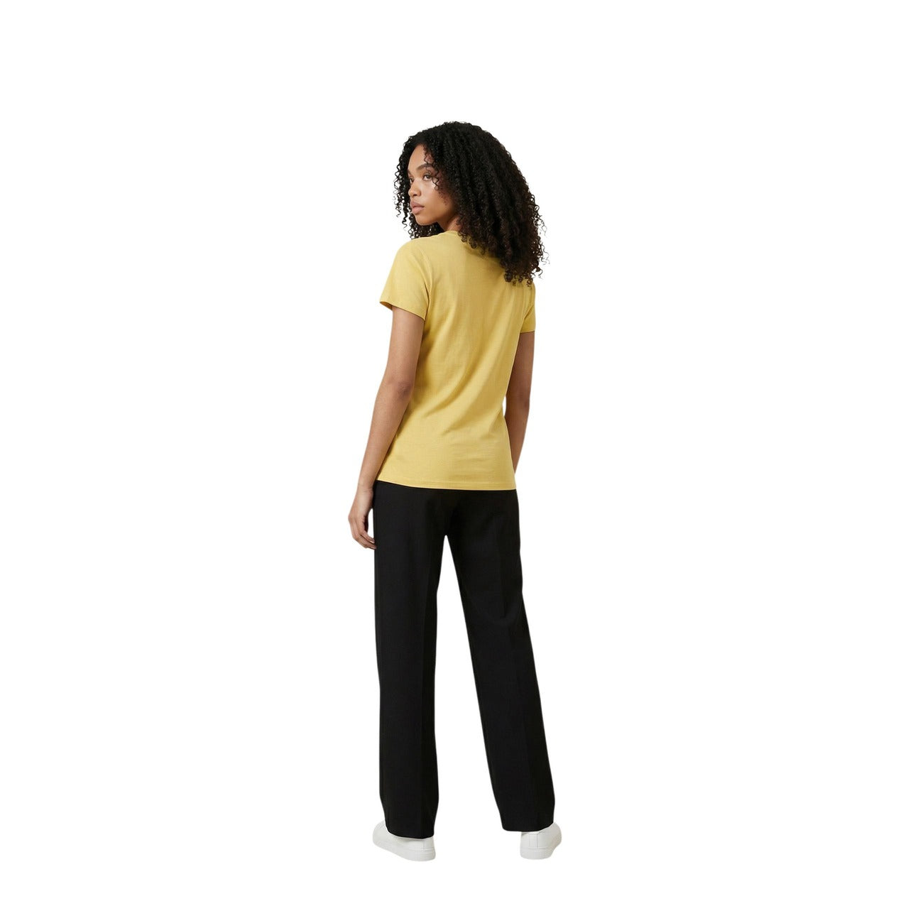 Дамска жълта тениска Armani Exchange Women T-shirt XW002327 AF10358 Back View