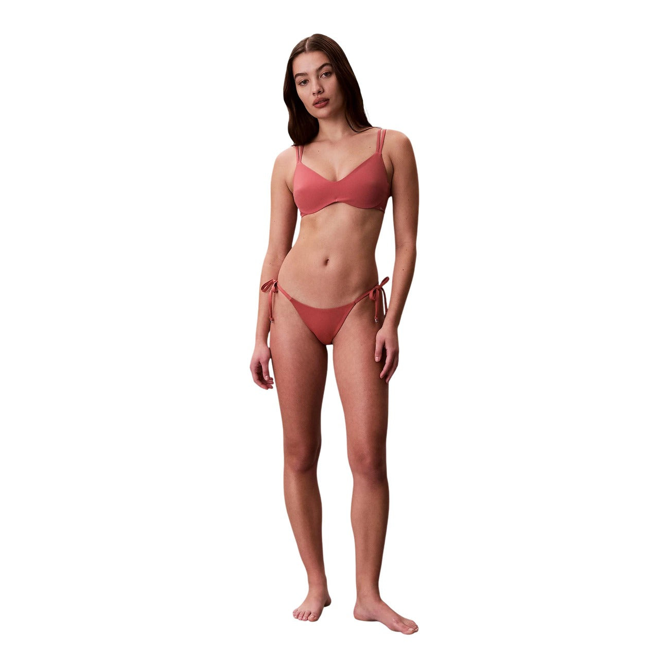 Дамски бански горно Calvin Klein Swimwear Top LV00Q61121 VCC Front View