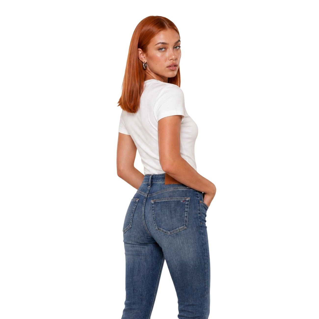 Дамска тениска Calvin Klein Jeans Women T-shirt LV047G806G YAF Back View
