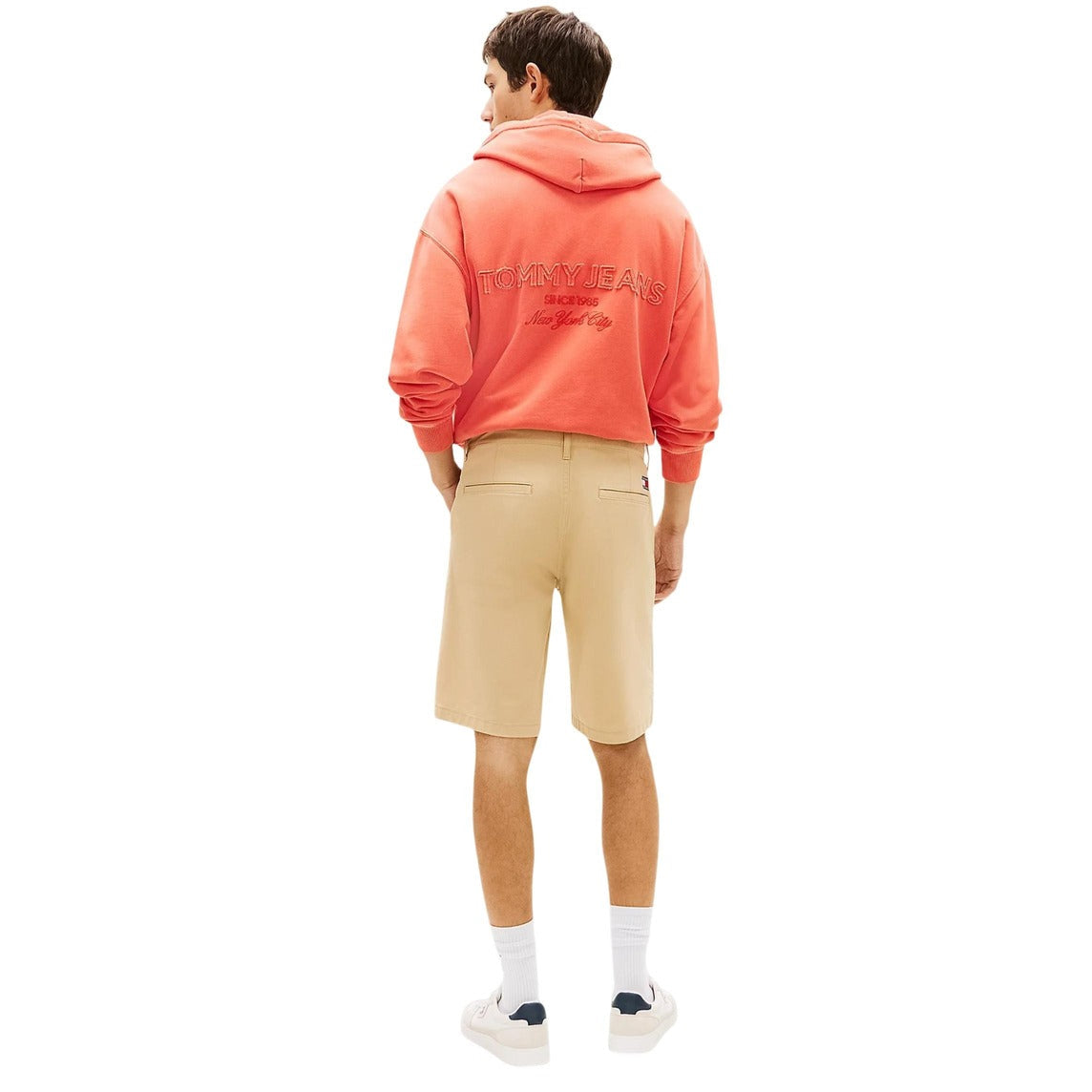 Мъжки бежови къси панталони Tommy Hilfiger Jeans DM0DM22852 AB9 Back View