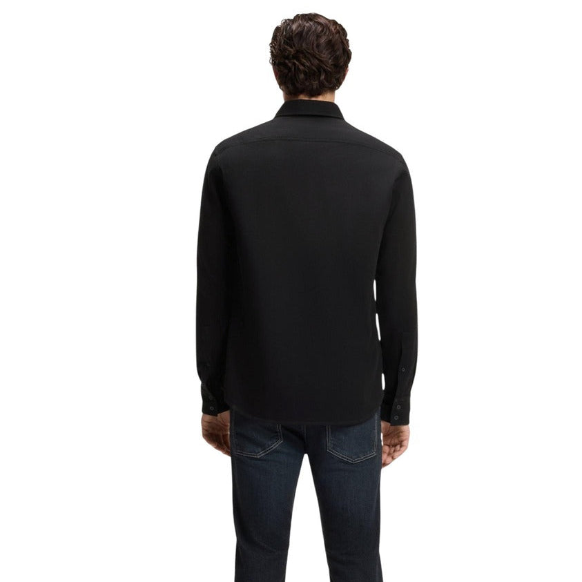 Мъжка черна риза Boss Men Shirt 50565600 001 Back View
