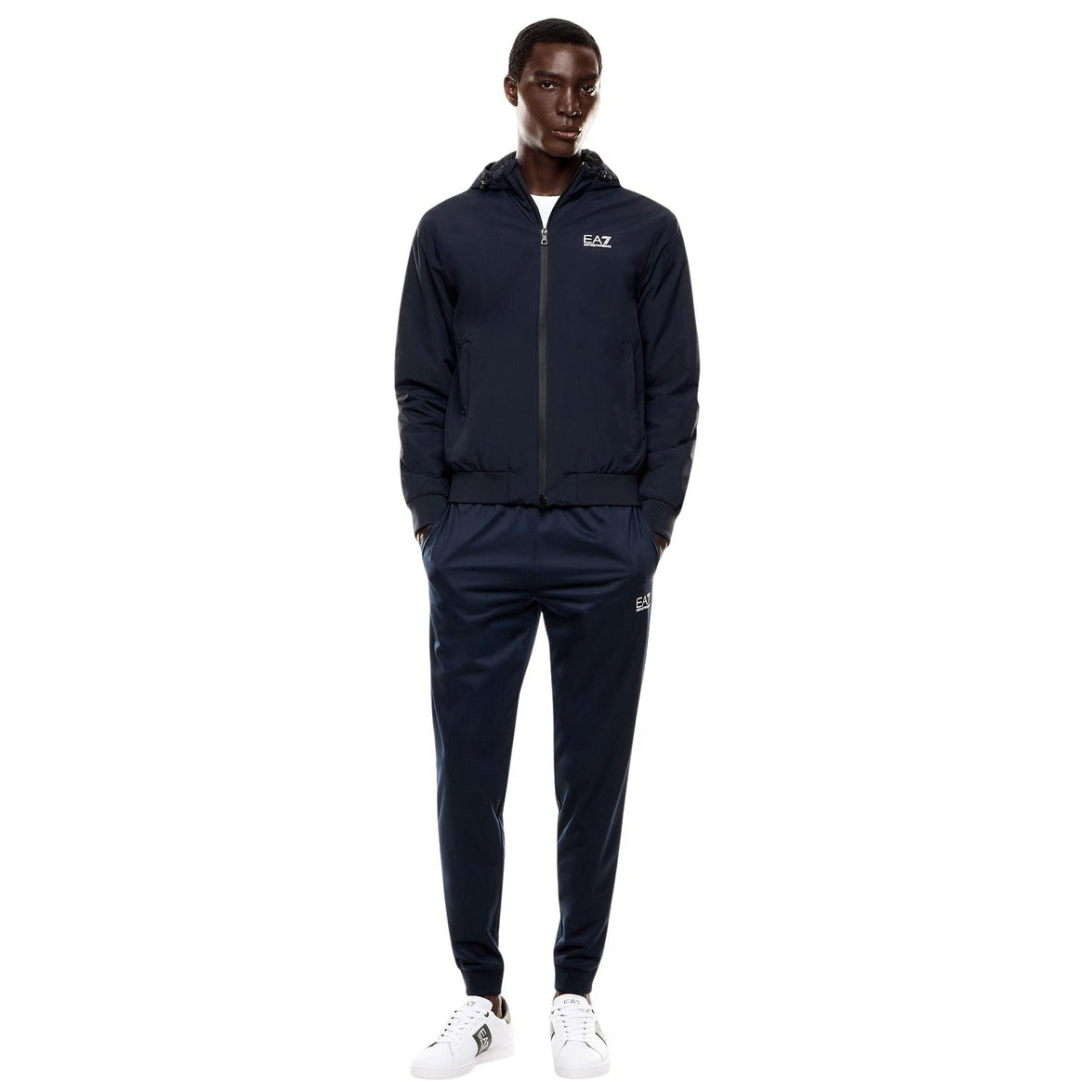 Мъжко синьо яке EA7 Emporio Armani Men Jacket 8NPB21 PNFZZ 1562 Front View