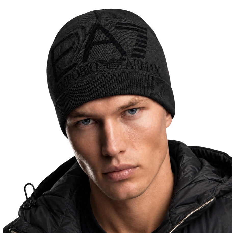 Мъжка зимна шапка EA7 Emporio Armani Men Winter Hat 7X000006 AF11994 S8117 Model View