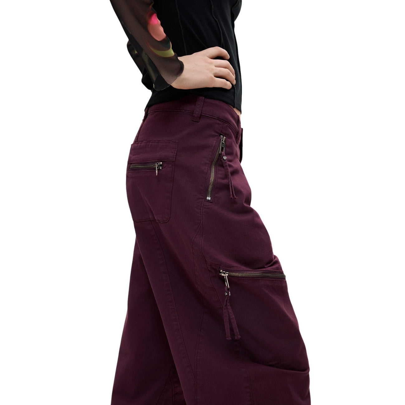 Дамски панталони Desigual women’s trousers 26WWPW14 3017 Side view 