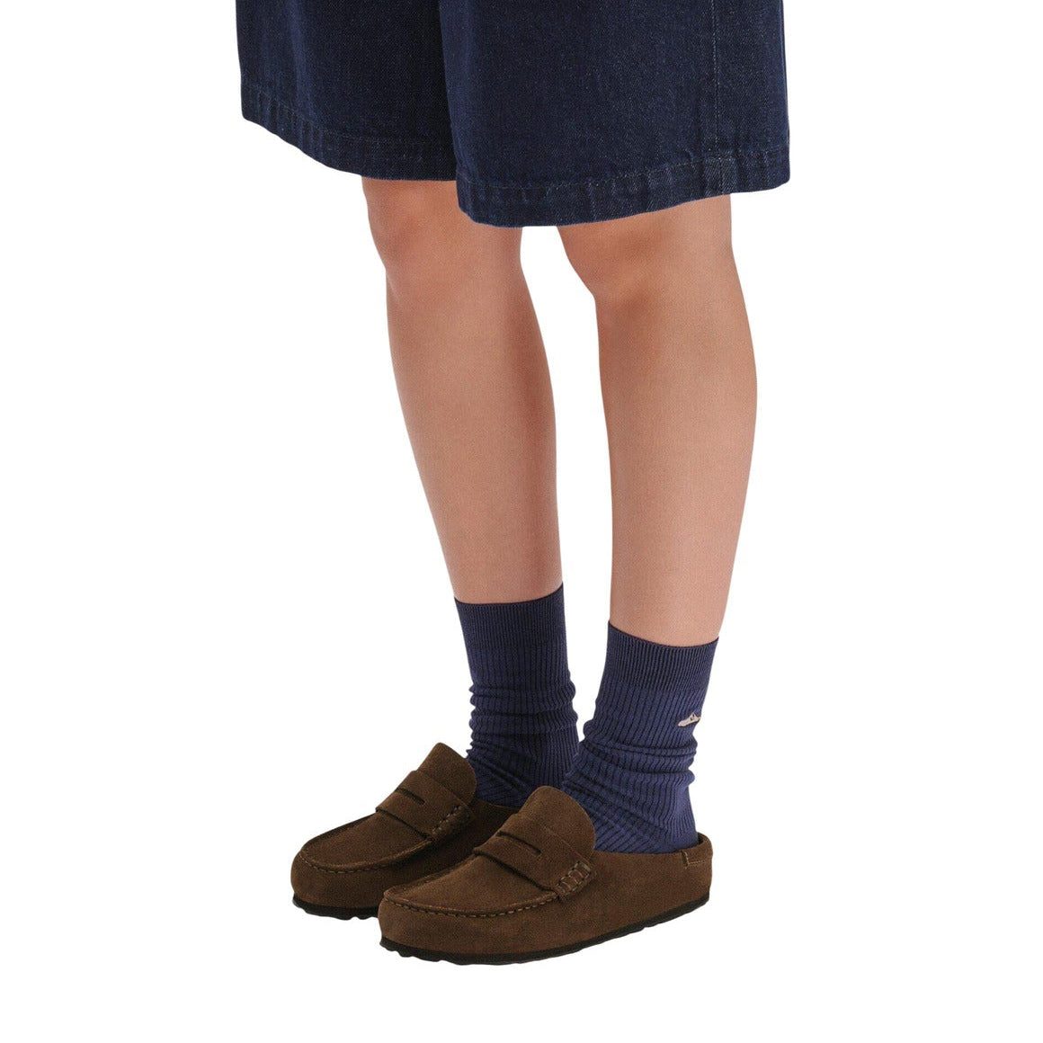 Мокасини Birkenstock Naples Wrapped Carafe Suede Loafers 1031605 Model View