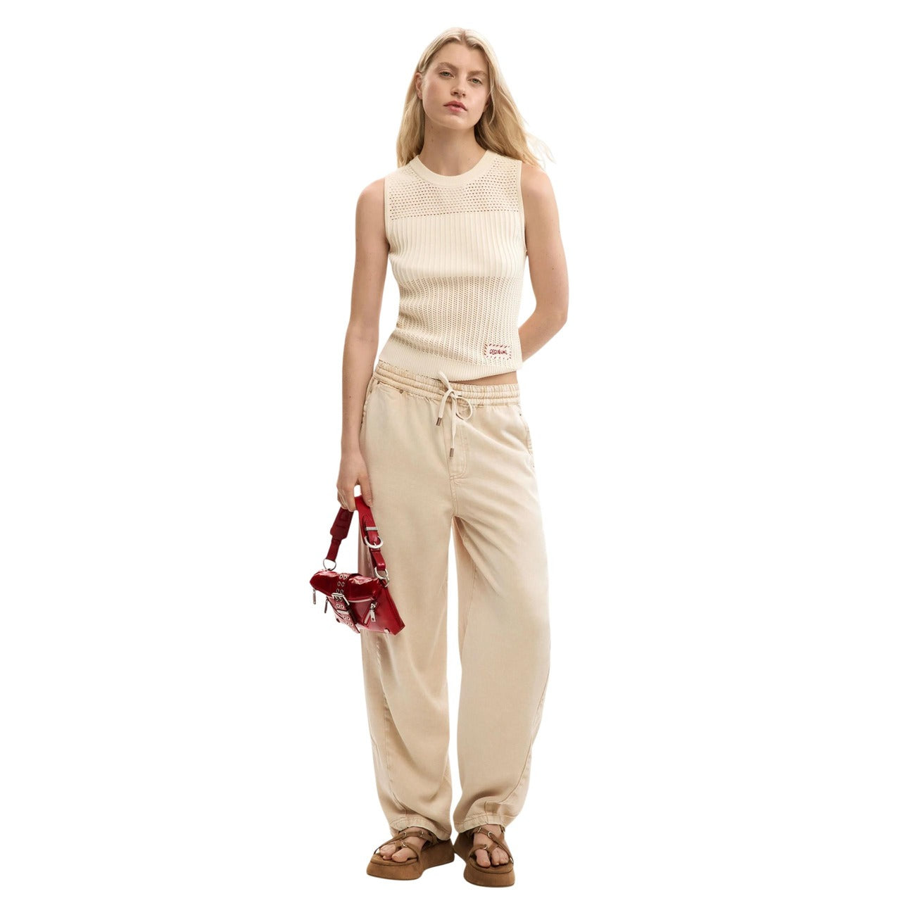 Дамски топ Desigual Women Top 26SWTF02 1001 Front View