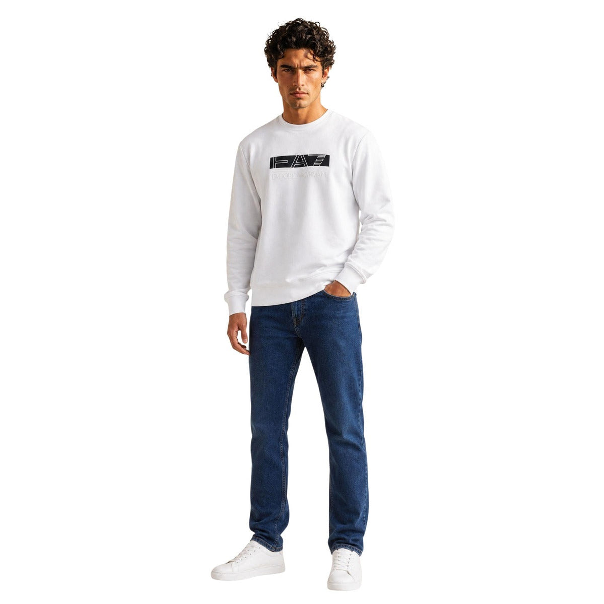 Мъжки суичър EA7 Emporio Armani Men Sweatshirt 7M002425 AF10377 U0009 Front View