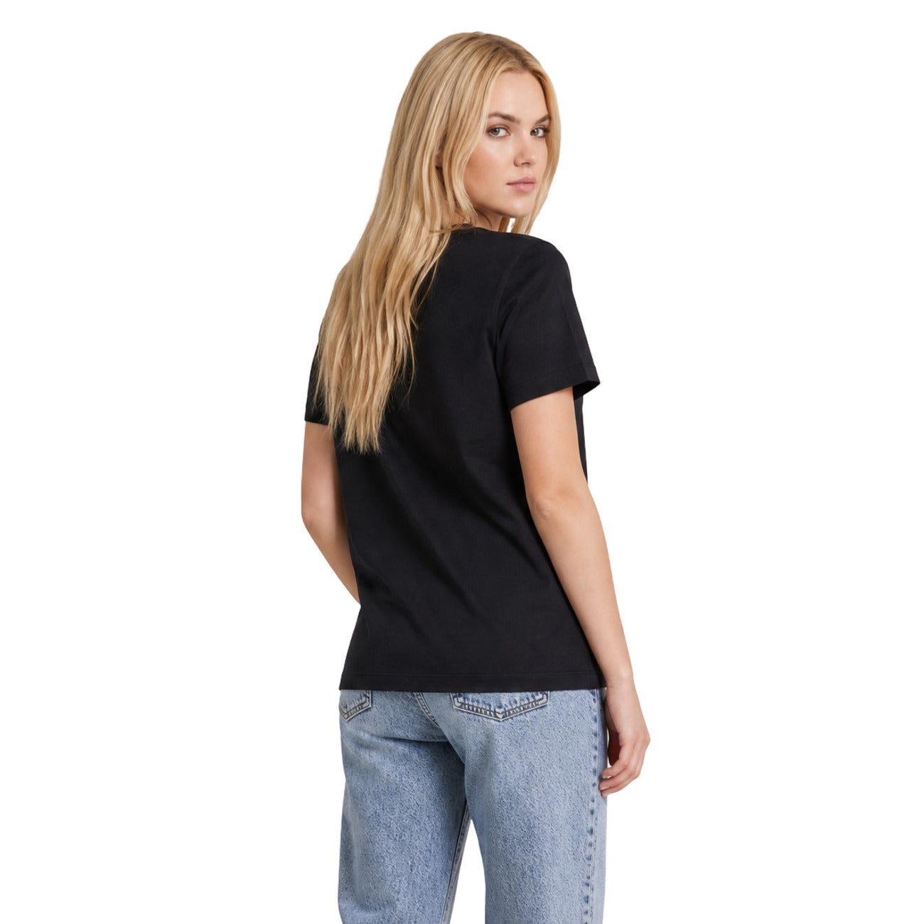 Дамска черна тениска Calvin Klein Jeans Women T-shirt LV047G814G UB1 Back View