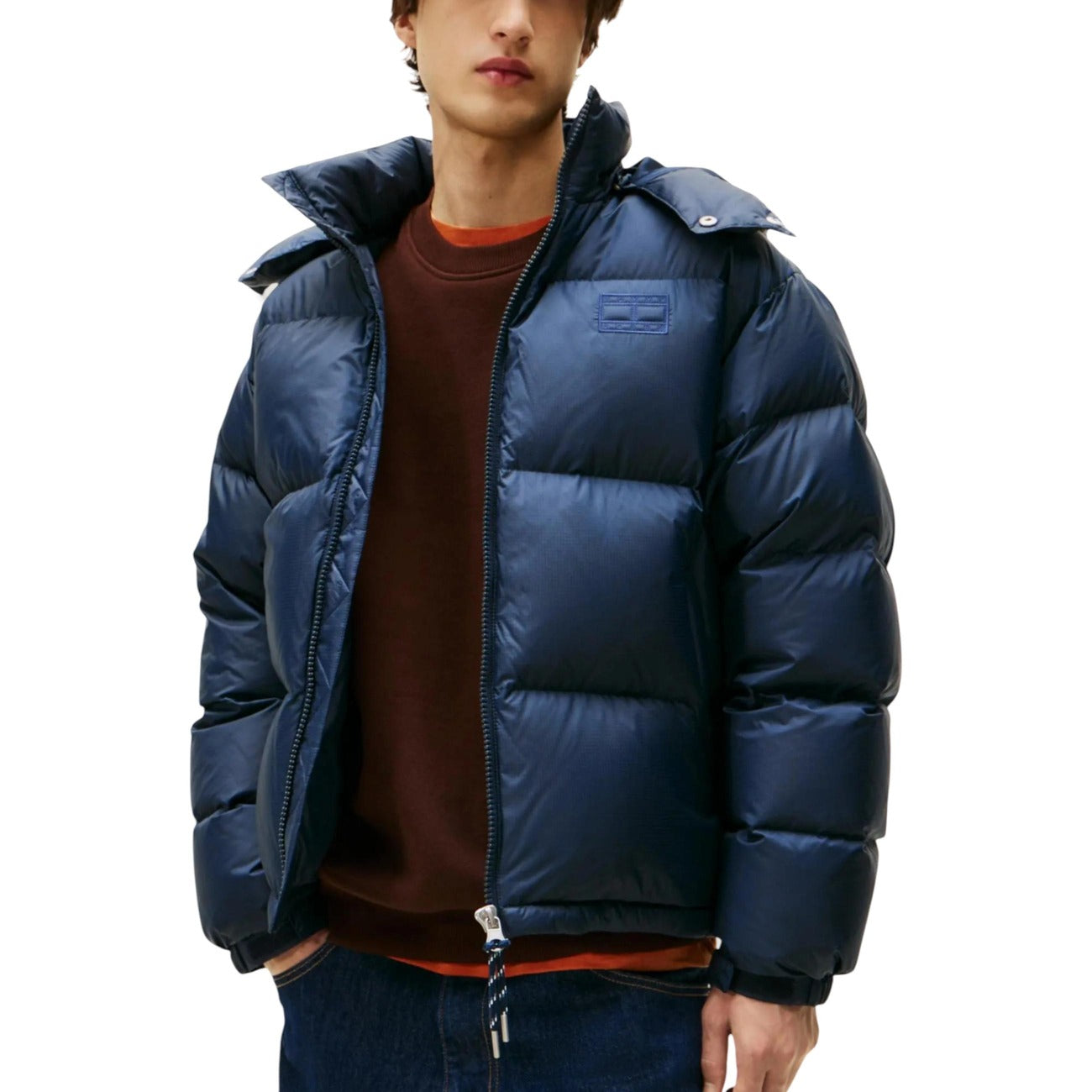 Мъжко синьо яке Tommy Hilfiger Jeans Men Jacket DM0DM22036 Front View
