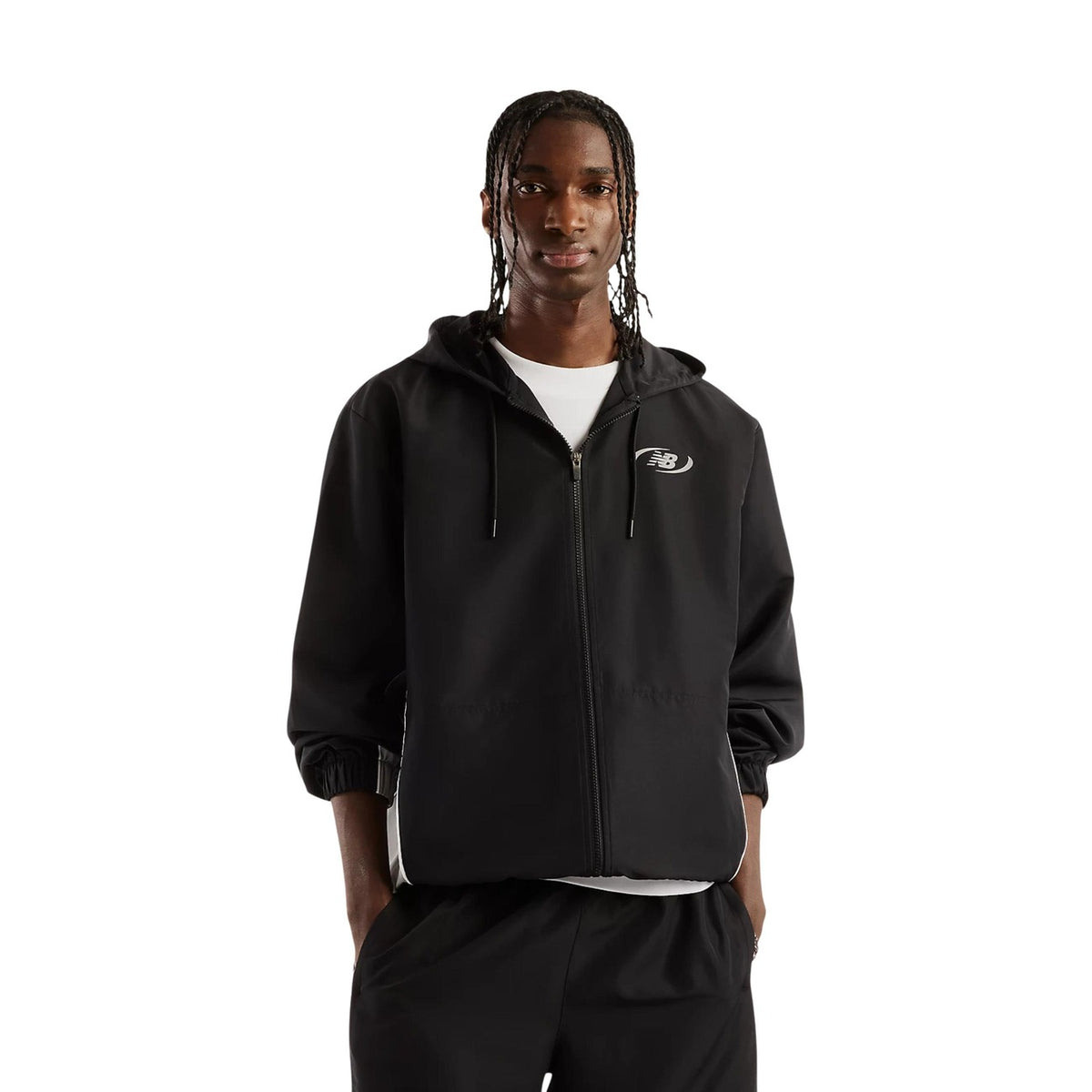 Мъжко яке New Balance Trackside Women Jacket MJ62Y8SJBK Front View