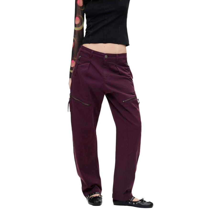 Дамски панталони Desigual women’s trousers 26WWPW14 3017 front view 