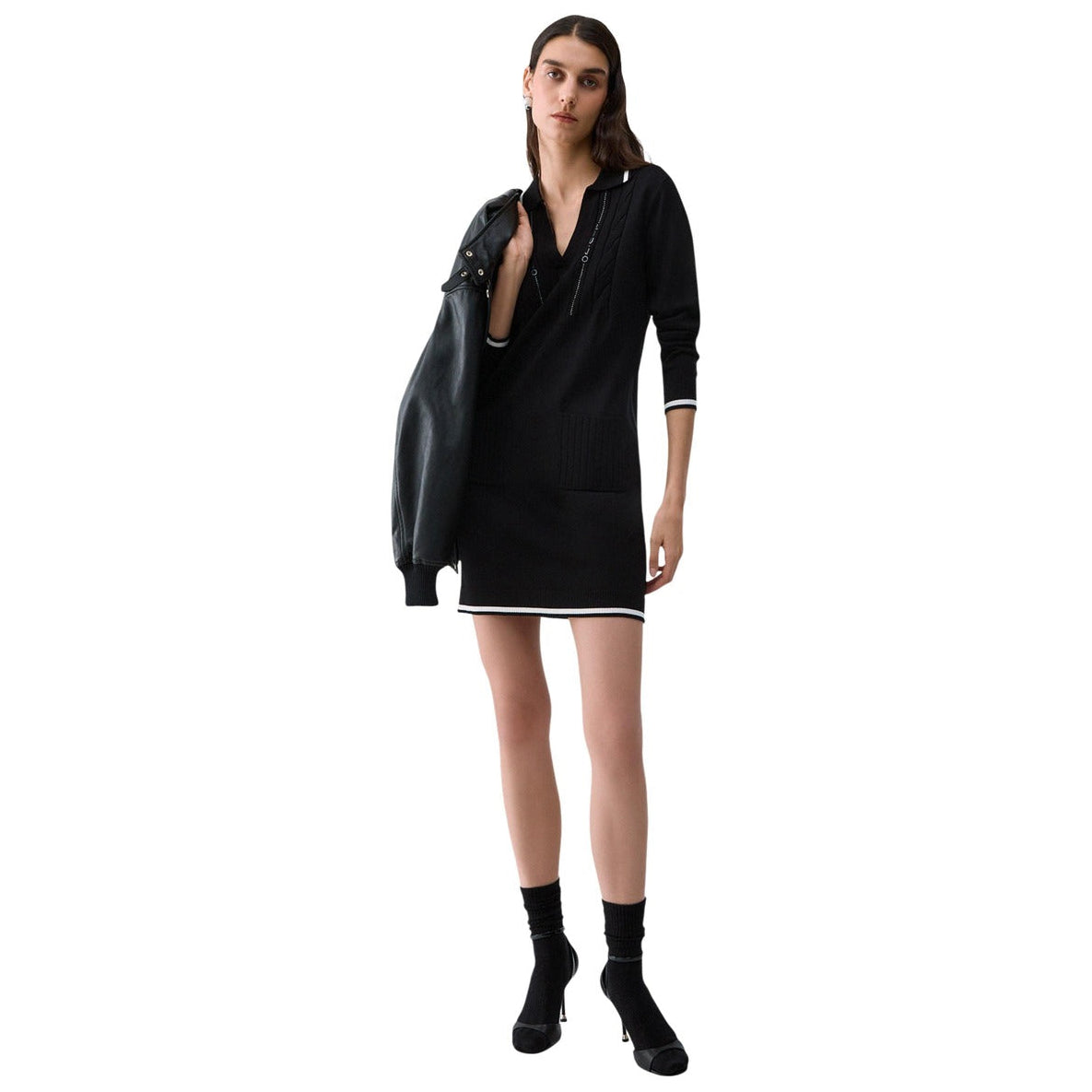 Дамска рокля Liu Jo Short Knit Dress TF6271MS63L A3521 Front View