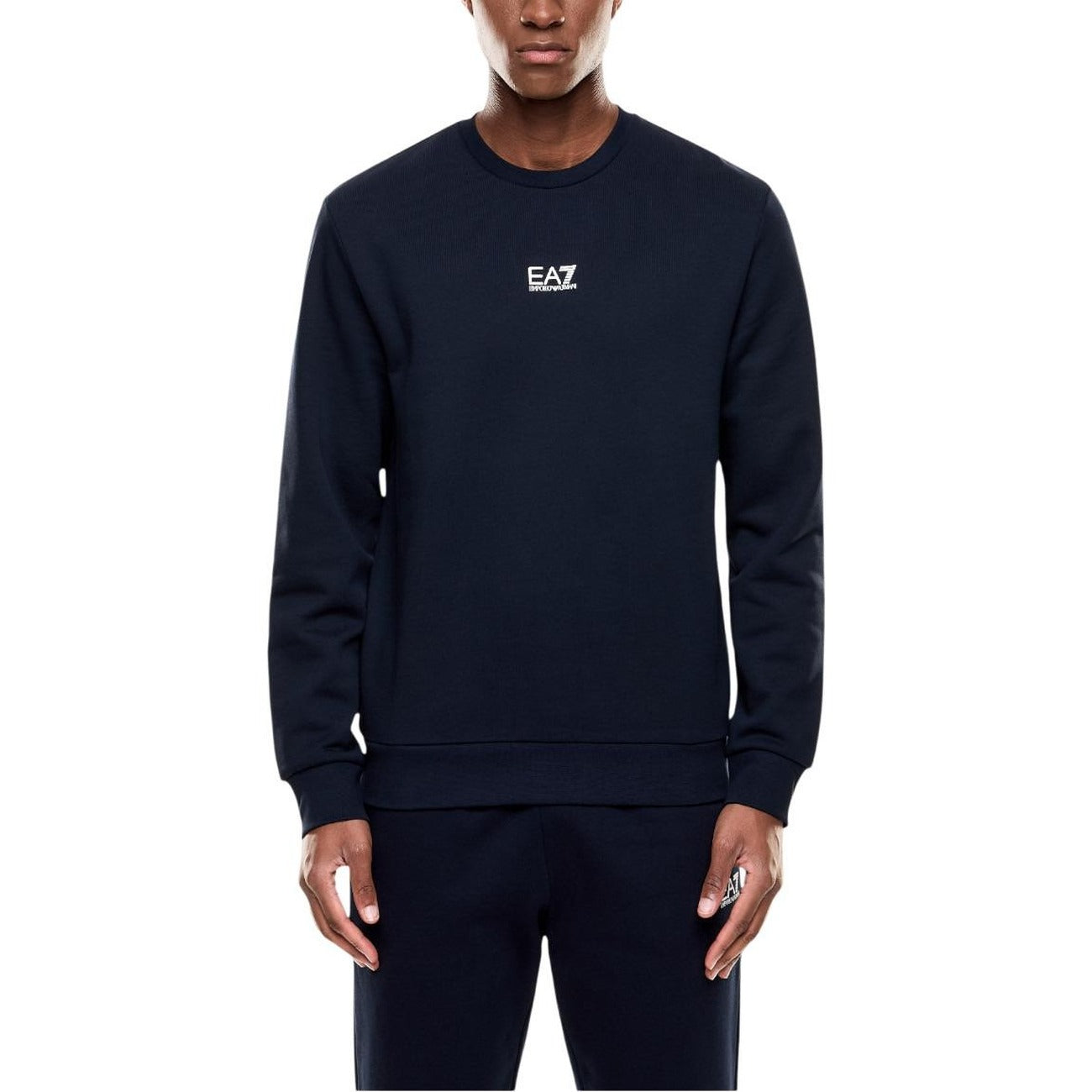 Мъжка синя блуза EA7 Emporio Armani Men Sweatshirt 8NPM34 PJVTZ Front View