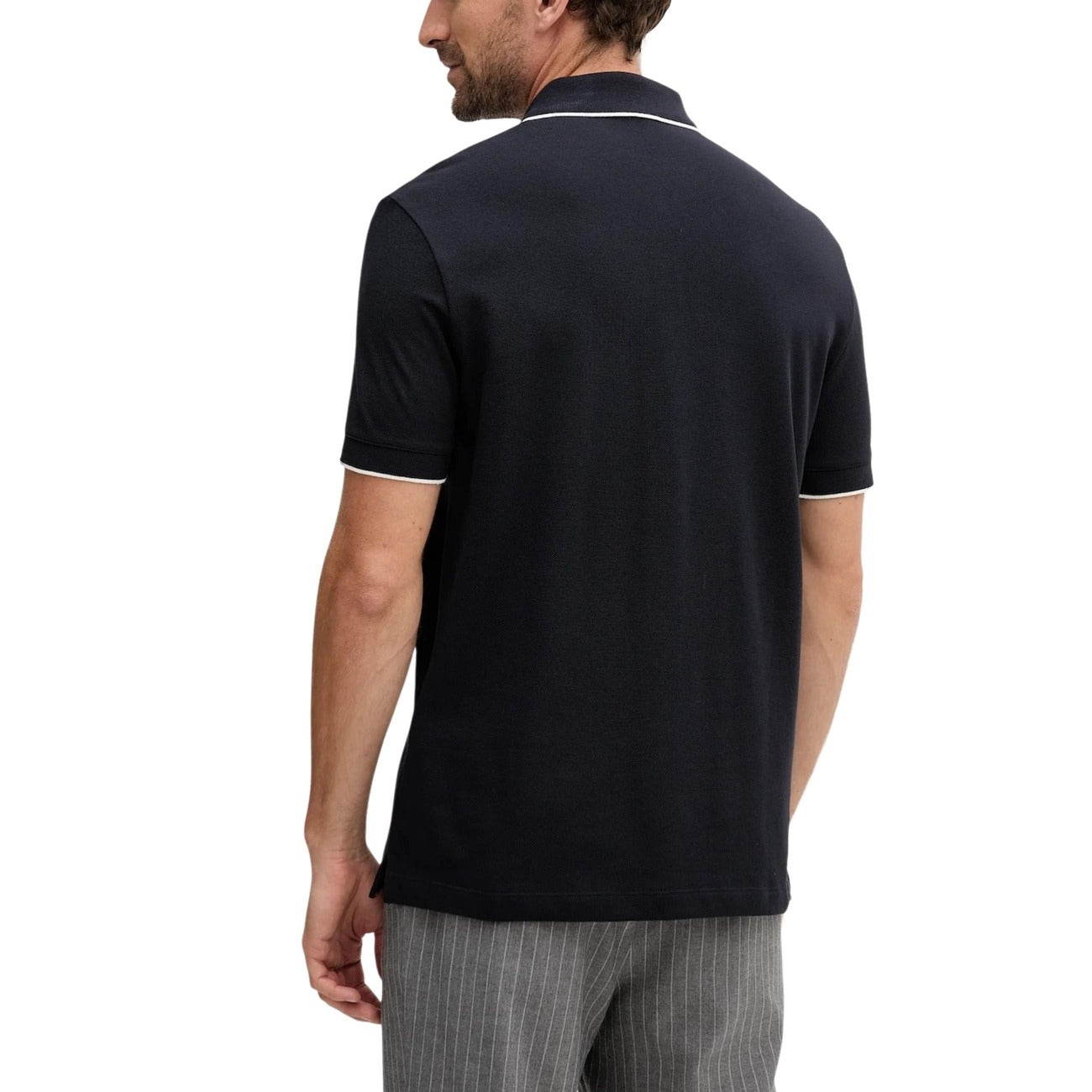 Мъжка тъмно синя тениска Armani Exchange Men Polo XM001285 AF10366 UB101 Back View