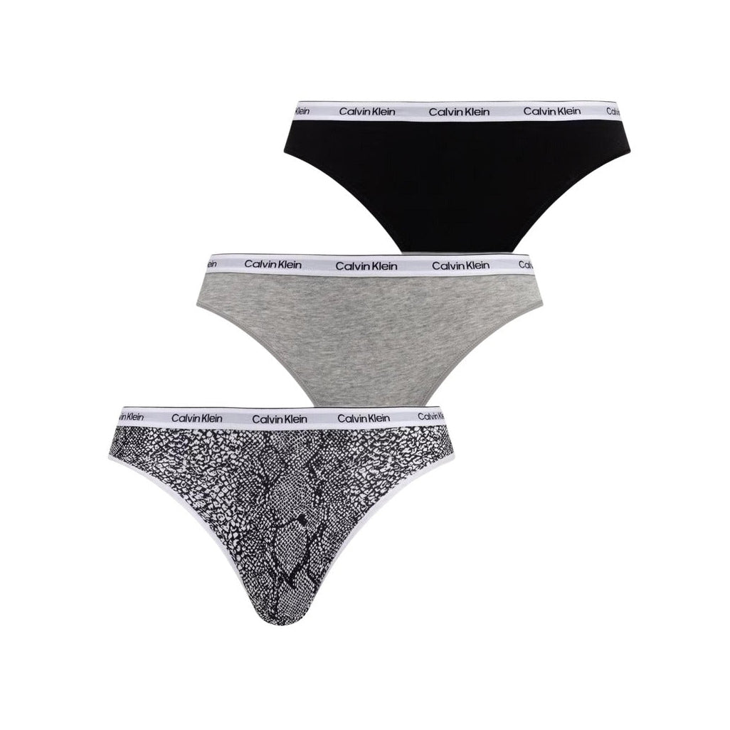 Дамски бикини Calvin Klein Women 3-Pack Bikini Briefs LV00QD5207 H03 Front View