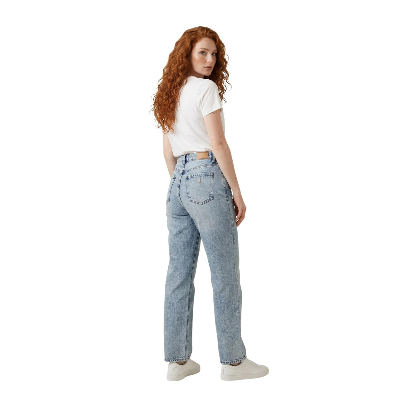 Дамска бяла тениска Replay Women T-shirt W3473B.000.2660 Back View