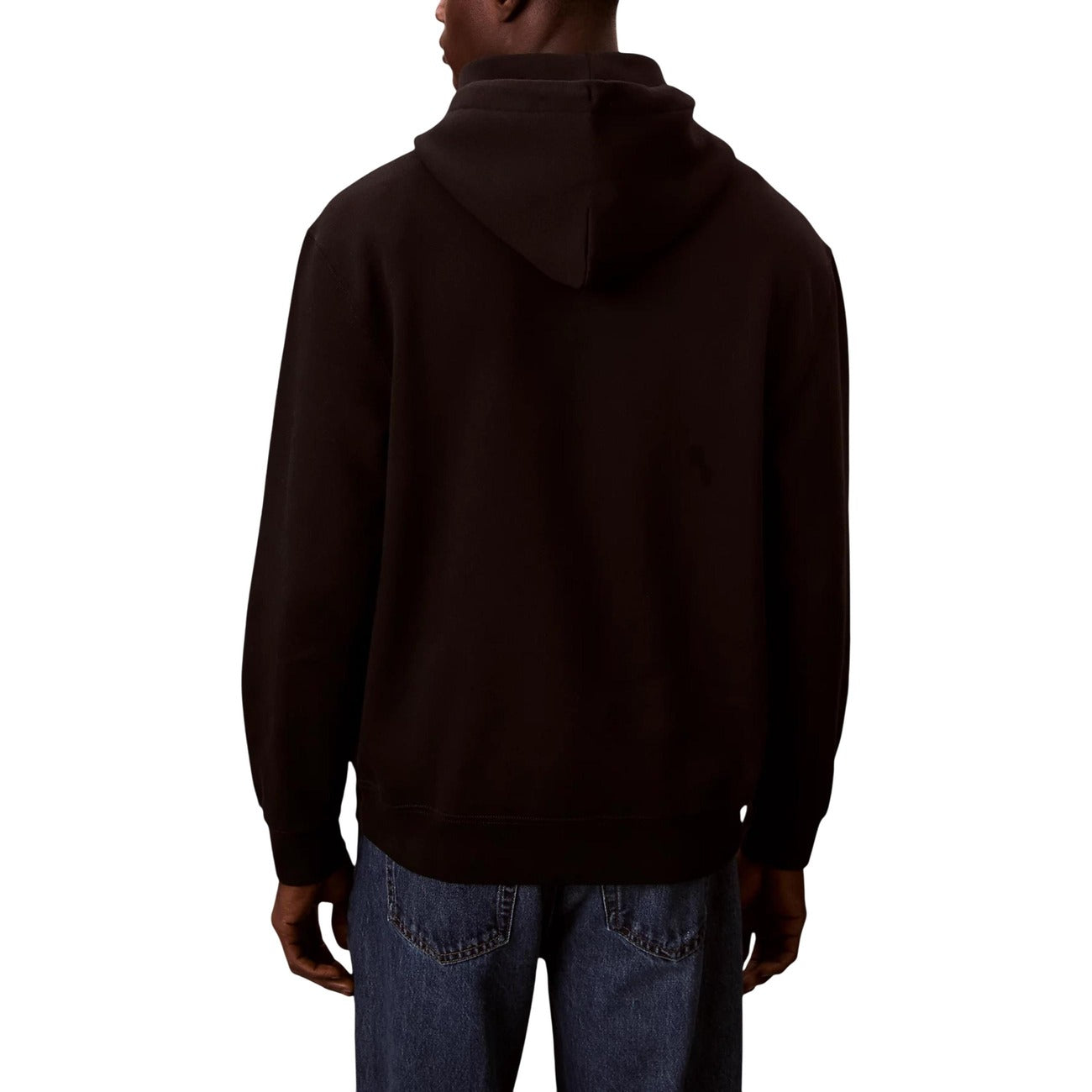Мъжко черно худи Calvin Klein Jeans Men Hoodie LV04RD250G Back View